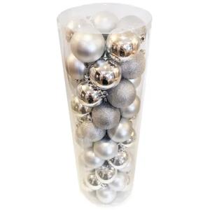 Esfera Navidad 6 cm Plateado 50 Unidades