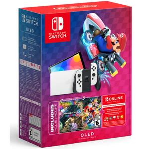 Consola Switch Oled White + Mk8 (digital) Nintendo