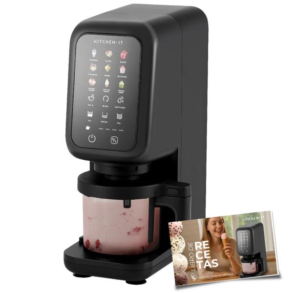 Máquina de helados Creamlux Pro 12 en 1 700W negro Kitchen-it