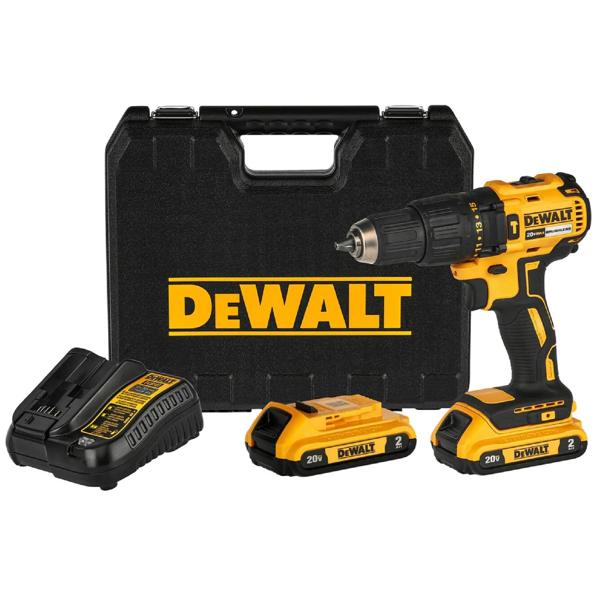 Taladro percutor inalámbrico dewalt 20v brushless dcd7781d2
