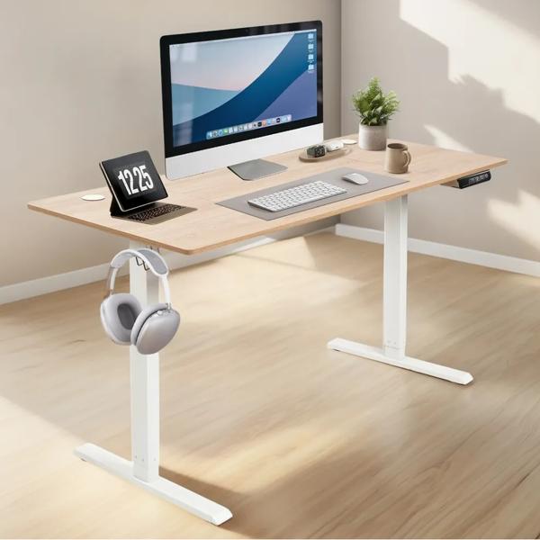 Escritorio eléctrico ajustable con memoria altura 73-118 cm beige