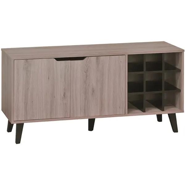 Rack TV 50" Kazan Cp roble santana con negro