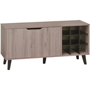 Rack TV 50" Kazan Cp roble santana con negro