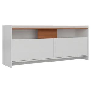 Rack TV 55" Rk 2120 blanco café claro