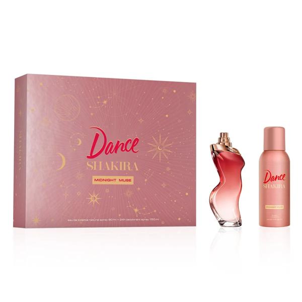 Set Perfume Dance Midnight Muse EDT 80 ml + 24h Desodorante Spray 150 ml Shakira
