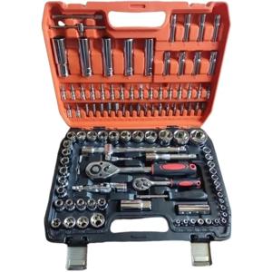 Juego De Dados Y Llaves Crique Osmao 108 Piezas Acero Cromado Con Maleta