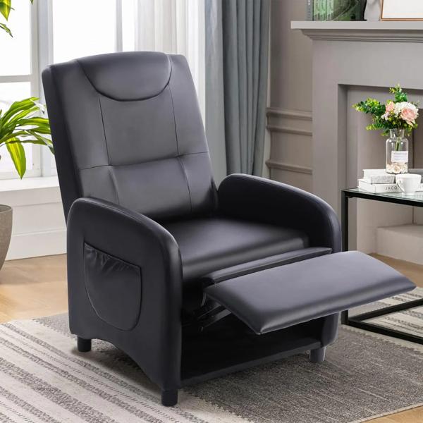 Bergere 1 Cuerpo Brio 64x126x103 Cm Negro