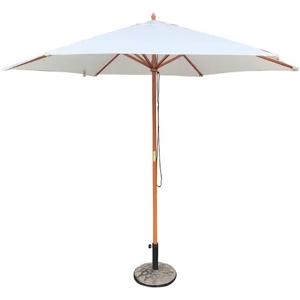 Sombrilla Madera 3 M Crudo Outzen