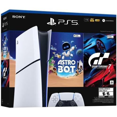 Consola Sony Ps5 Digital Slim 825 Gb Ssd 1 Control 2 Juegos Astro Bot Gran Turismo 7