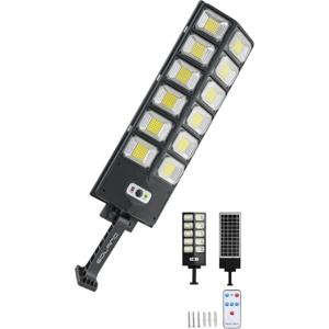 Foco Led Solar 400w Eoland Exterior Con Sensor Movimiento Y Control Remoto