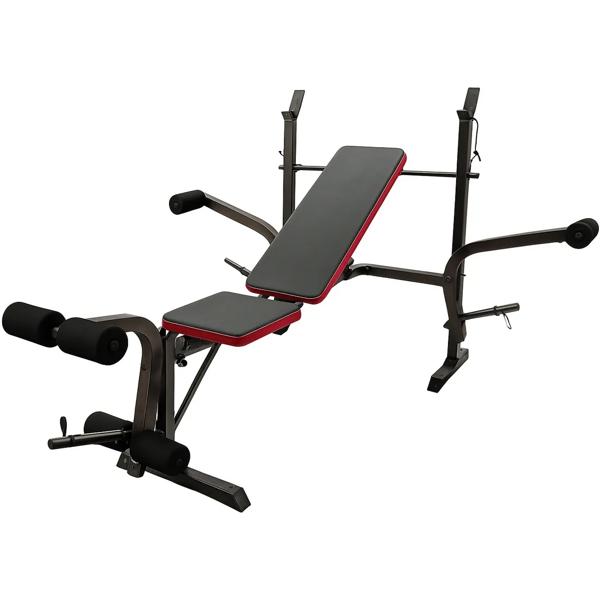 Maquina Banco Multifuncional Gimnasio Soporte Pesas 200kg Negro