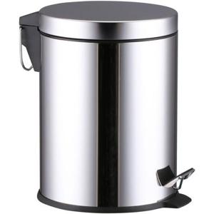 Basurero 5 Litros Pedal Cromado Cotidiana