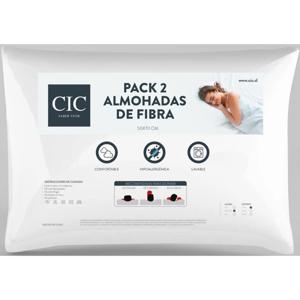 Pack De 2 Almohadas De Fibra Sintética 50x70 Cm