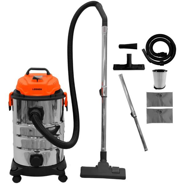 Aspiradora Multifunción Metálica Polvo Agua 30 Litros 1500w