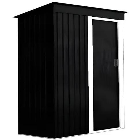 Bodega de jardín negro 181x162x86 cm