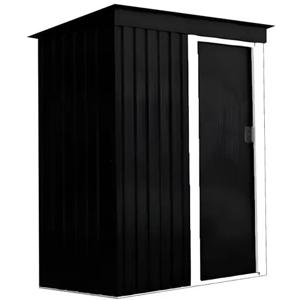 Bodega de jardín negro 181x162x86 cm