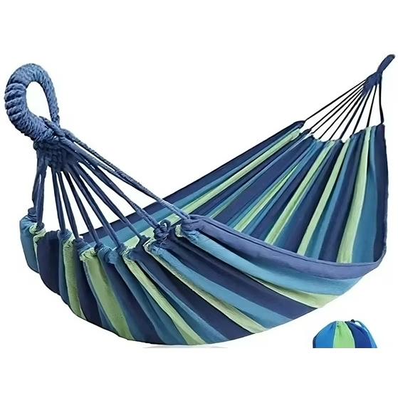 Hamaca Camping 2 Plaza Colgante Azul