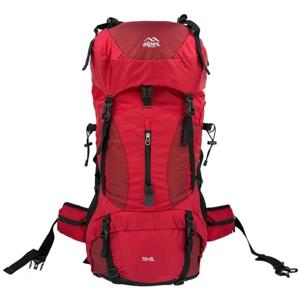 Mochila camping Yellowstone rojo 75 lt