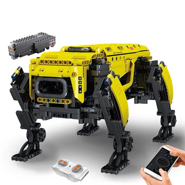 Robot Perro Rc Alphadog Motorizado Bloques Construcción Control Remoto