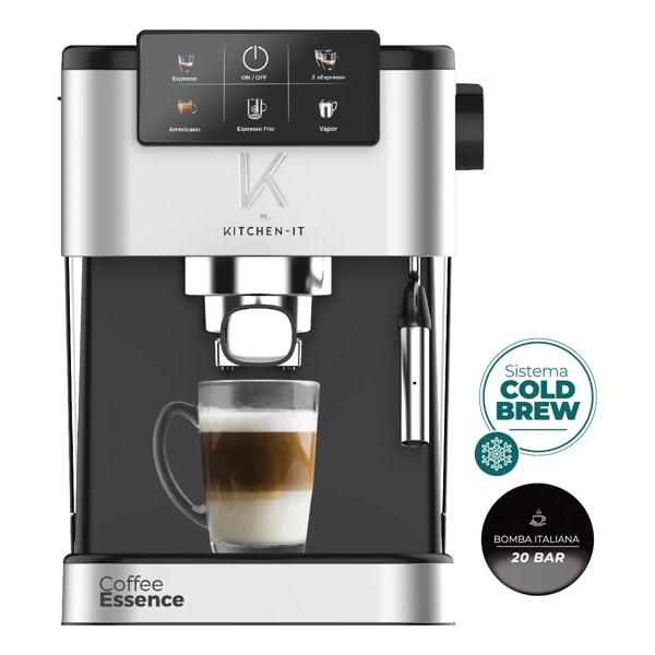 Cafetera Espresso Cool Shot 5 En 1 Kitchen-it Gris