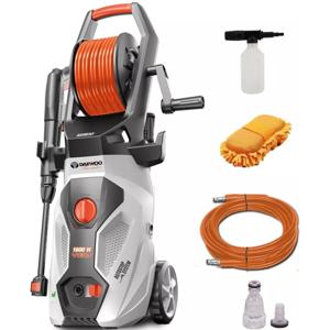 Hidrolavadora Eléctrica Daewoo 1600w 135bar Accesorios Color Negro/Naranja