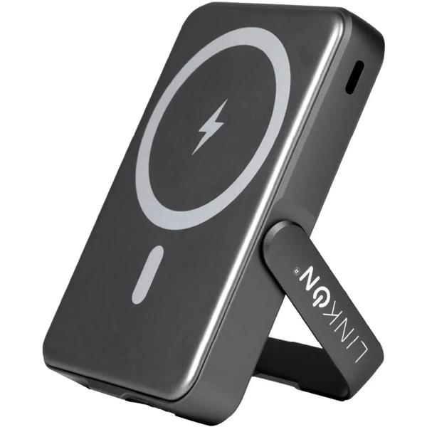 Bateria Externa Cargador iPhone Portatil Linkon Magsafe Aluminio Color Gris Abs 10000 Mah