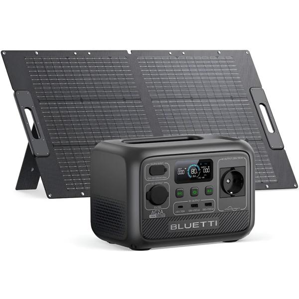 Bluetti Generador Solar Portátil 600w + 100w Panel Solar