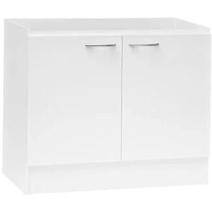 Mueble base lavaplatos 98,5 cm 2 puertas Basic blanco Mobikit