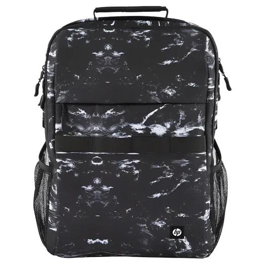 Mochila HP Campus XL Mármol Piedra Negro y Blanco