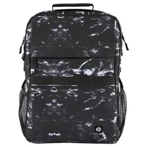 Mochila HP Campus XL Mármol Piedra Negro y Blanco