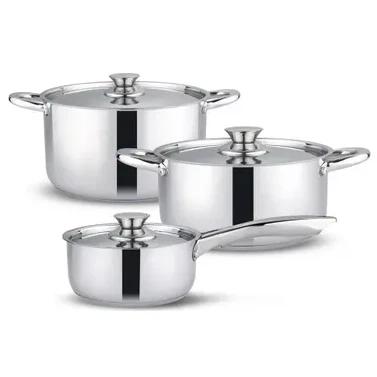 Batería de Cocina Wens 410-6SS Acero Inoxidable 6 piezas