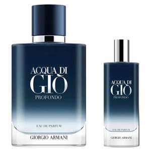 Set Perfume Acqua Di Giò Profondo EDP Hombre 100ml + 15ml Giorgio Armani