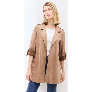 Abrigo de Gamuza Sintética y Lazo