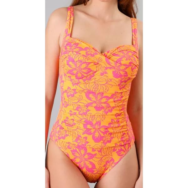 Traje de Baño Drapeado Full Print