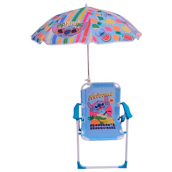 Silla director con quitasol Stitch