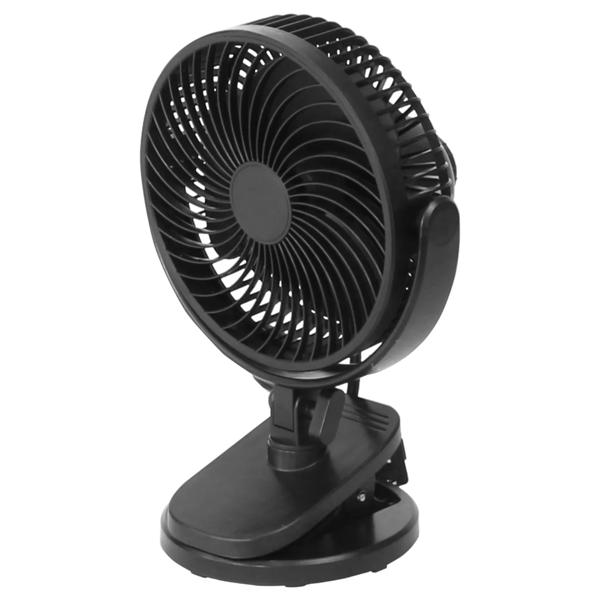 Ventilador personal escritorio clip 6'' negro