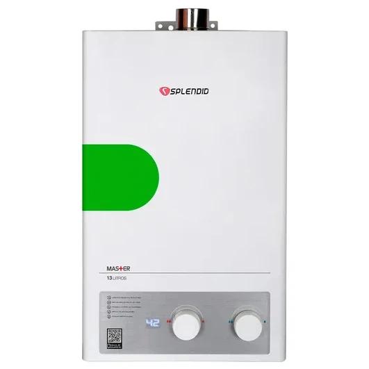 Calefont 13 Litros Gas Natural Tiro Forzado Splendid Blanco
