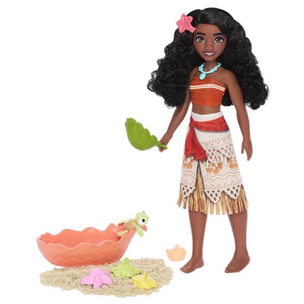Princesa Moana con Tortuga Bebé