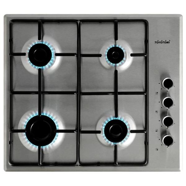 Encimera Gas 4 Platos Plateado EGI-60EN