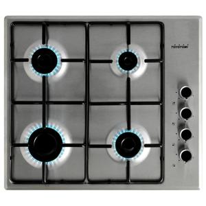 Encimera Gas 4 Platos Plateado EGI-60EN