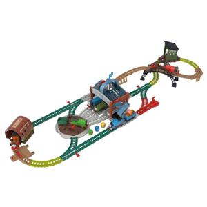 Pista de Tren Motorizada Entrega Barriles Thomas y Sus Amigos