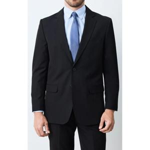 Traje Recto Lana Poliéster Liso Regular