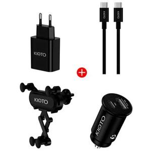 Set Cargador Auto Kioto