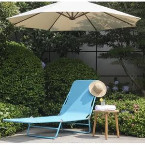 Reposera Plegable Tela Multicolor