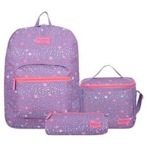 Triple Pack 6XT Mochila Niña Xtrem Estrellas Morado