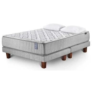 Juegos de Dormitorio Cama Europea Cannon Hybrid Visco 2 Plazas + 2 Almohadas