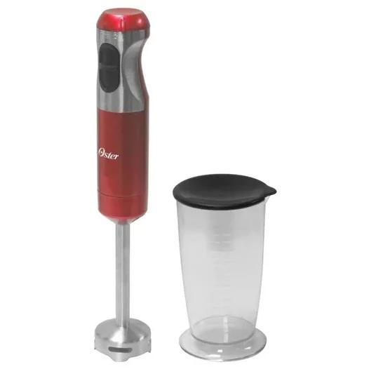 Batidora de Inmersión Oster Roja con Cuchilla Quad