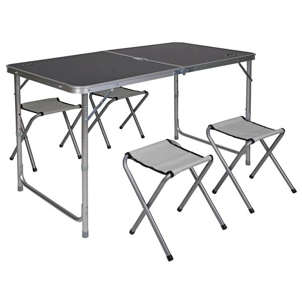 Mesa plegable + 4 pisos plegables Outback