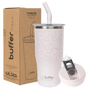 Mug Vaso Termo Buffer 700ml Acero Inox Tapas Pinky Leopard
