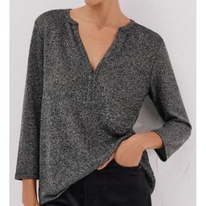 Polera Lurex Cuello Mao